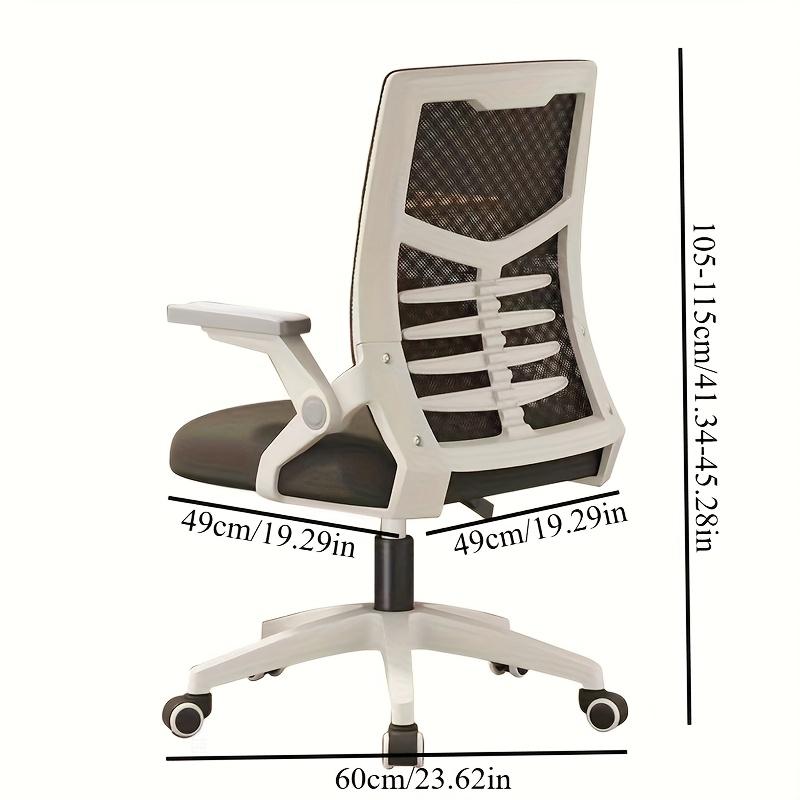 Ergonomic Office Chair - Home Computer Desk Chair with Lumbar Support, Comfortable Study Chair for Dormitory & Workspace