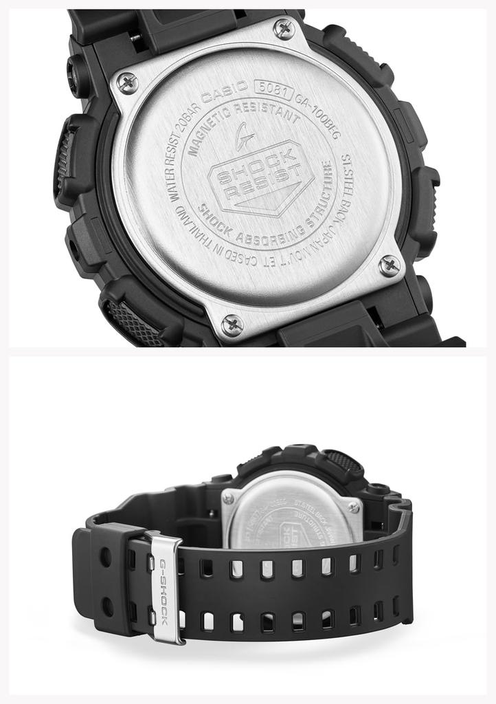 Relógio Preto [Casio] G-Shock GA-100BEG-1AJF Masculino
