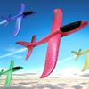 49cm Large Airplane Toy EVA Foam Aircraft Toy Hand Throw Flight Glider Aircraft Airplane DIY Model Toy Throwing Roundabout Airplane Kid Gifts