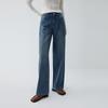 ELLE French Fashion Design High-Waisted Slimming Casual Loose Versatile Straight Leg Jeans Women Bottoms EQ52181