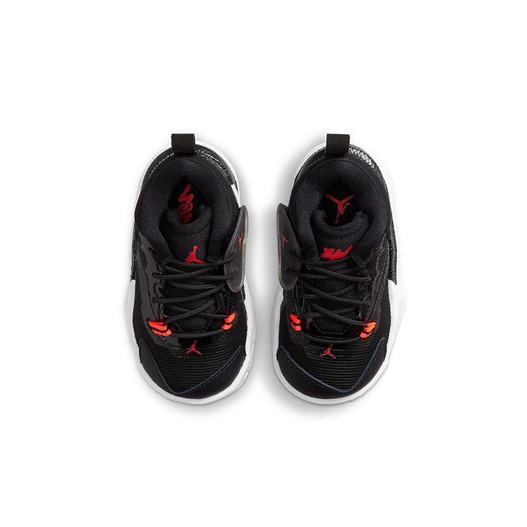 Air Jordan Zion 1 TD Bloodline Baby Sneakers Black White Bright-Crimson DC2023-006
