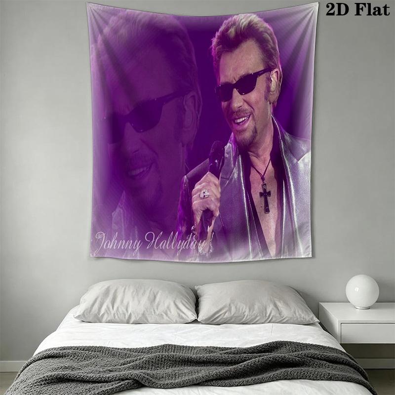 Live Performance Acoustic Guitar Showcase Tapestry Fashion Print Wallmounted Christmas Gift Home Decor Background Cloth