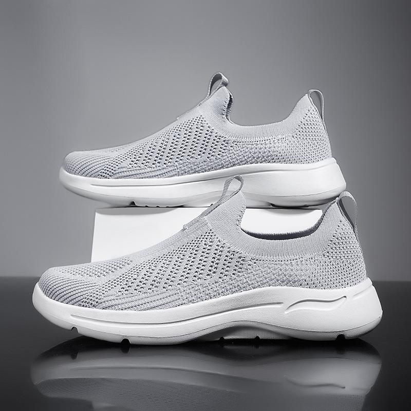 Men's shoes one pedal new sports and leisure fly-woven dad shoes fly-woven surface breathable men's shoes