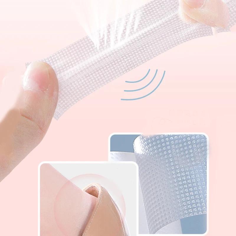 1 Roll Anti-Wear PE Heel Sticker Tape Heel Patch Protector Waterproof First Aid Blister Foot Pad Heel Inserts Grips 5M X 2.5CM