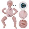 DIY Doll Parts Silicone Doll Kit Toy Unpainted Toddler Soft DIY Doll Accessories 22inchWhite