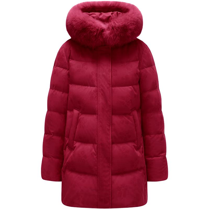 

Tanboer Women s Hooded 90% Down Jacket with Fur Collar 175/96A
