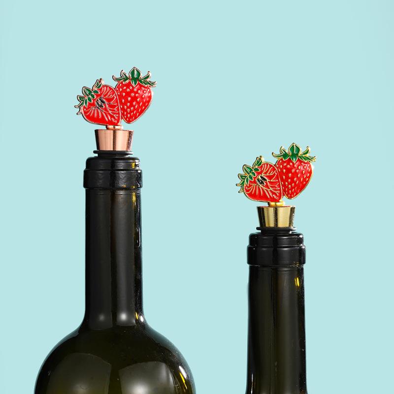 Creative Strawberry Red Wine Stopper Bottle Stopper Wine Preservation Stopper Wedding Party Birthday Gift