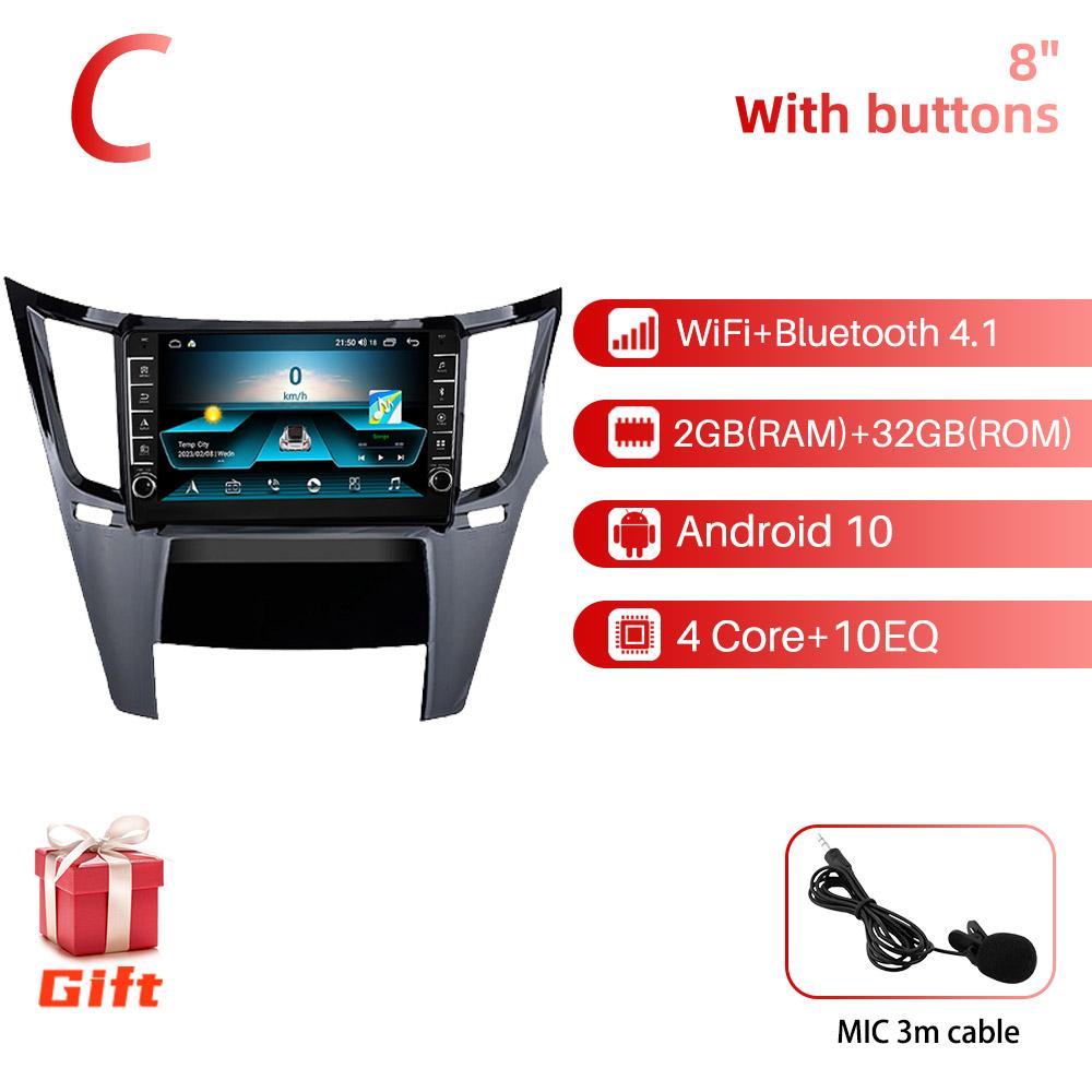 2 Din Autoradio for Subaru Outback RHD 2010-2016 Car Stereo WiFi Carp lay GPS Navigation Multimedia Video Player Head Unit