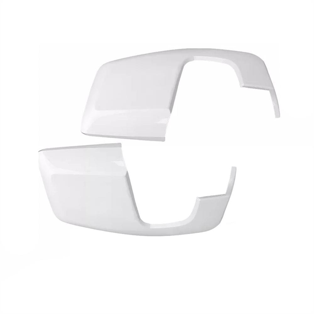 2x White Left & Right Door Wing Mirror Cover Cap For Ford Transit Custom 2012-On