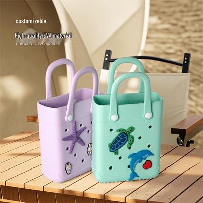 In Stock: Soft Waterproof EVA Beach Tote - Wear-Resistant, Scratch-Resistant, Ideal for Swimming and Storage.