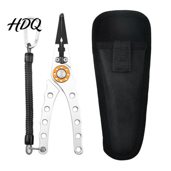 Fishing Split Ring Pliers Aluminum Pliers Saltwater Resistant Surf Tackle Tool Braided Compact Tools Line Cutter And Opener for Outdoor Gear