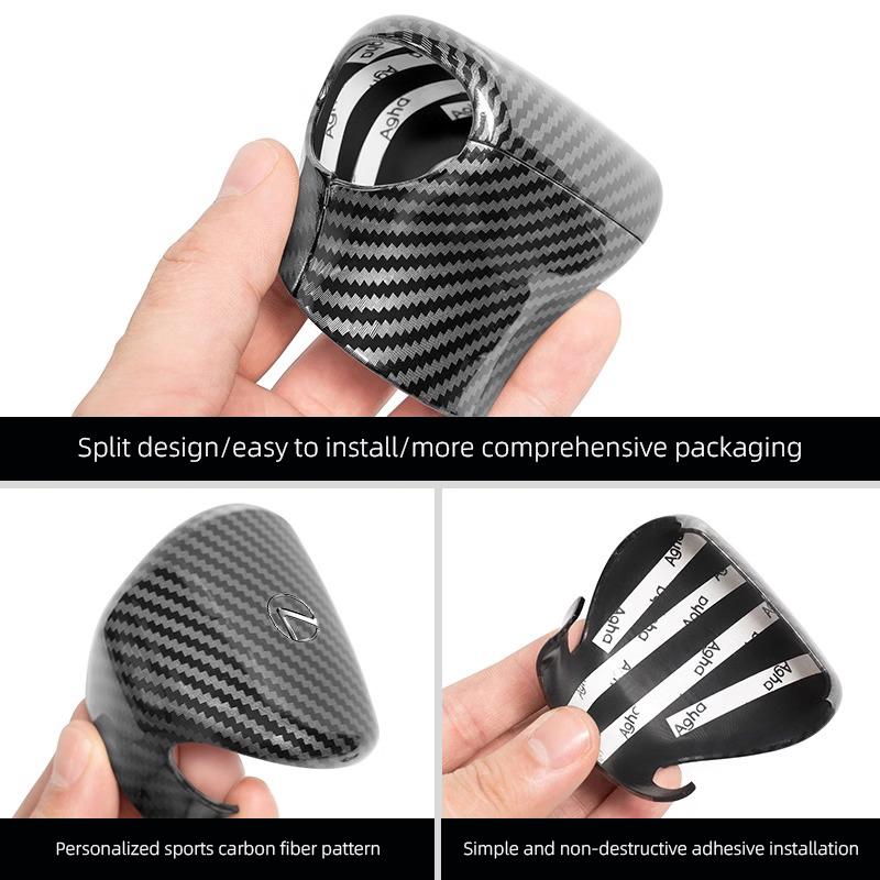 lexus Tapa Protectora de ABS para Palanca de Cambios de Coche Cubierta de Fibra de Carbono Para Lexus F SPORT ES RX NX LS UX LM LX GX LC RZ IS CT GS RC HS SC LBX