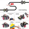 Startovací sada inteligentního robota do auta OSOYOO s pohonem 2 kol Kompatibilní s Arduino UNO R3 Project 2WD Sada inteligentního robota do auta s otevřeným zdrojovým kódem Vzdělávací robot pro vzdělávání
