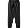 Skechers Colorful Casual Series Solid Logo Elastic Waistband Tapered Knit Sports Pants Men Pants Carbon-Black L322M090-0018