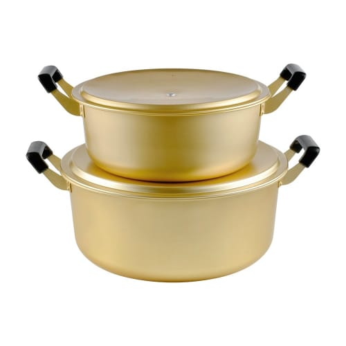 Wahei freiz Houmian Zweihandtopf, Aluminiumtopf, 36 cm, nur für Gasfeuer, Houmian RA-9705