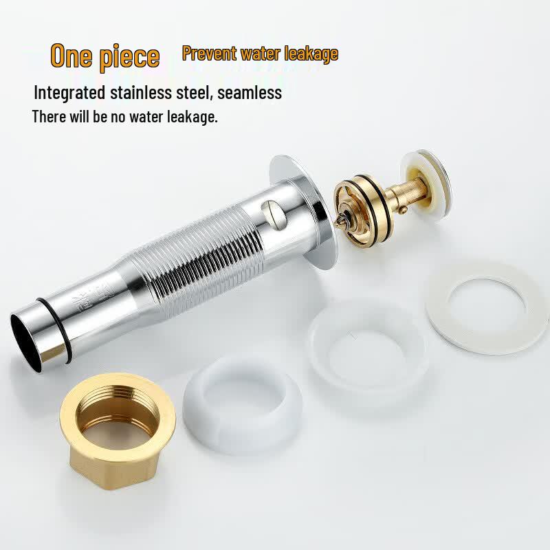 Mawos Kitchen Stainless Steel Pop-up Basin Drain Pipe