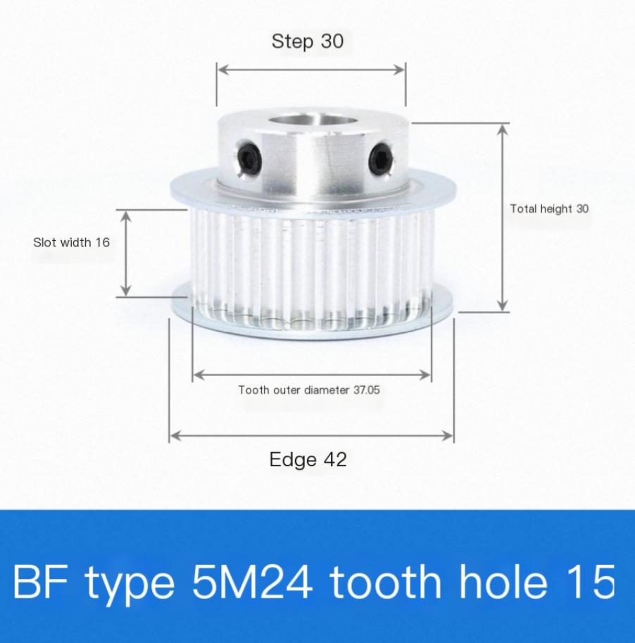Synchronous belt pulley aluminum alloy synchronous wheel BF boss