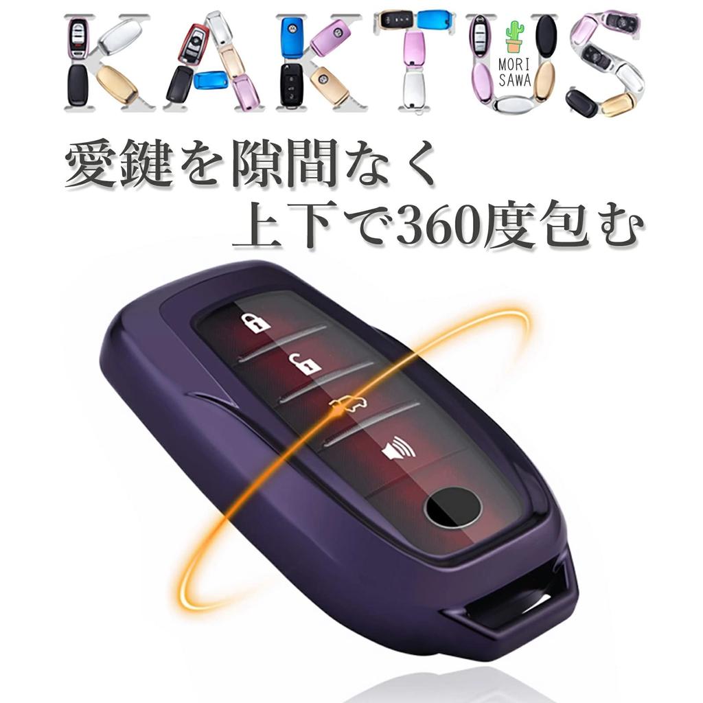 Toyota Smart Key Case, Toyota Alphard Case, Vellfire New Harrier RAV4 Waterproof Dustproof TPU Soft Cover (Pink)