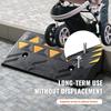 Rubber Curb Ramp 4.25" Rise Height Sidewalk Curb Ramp, 11.8" Width 19.7" Length Driveway Ramp for Curb, 15T Heavy Duty Rubber Ramp for Forklifts,