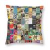 th Century Book Lover Square Pillowcase Polyester Linen Velvet Pattern Zip Decorative Throw Pillow Case Bed Cushion Cover