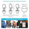 60pcs/set Rotating Buckle Lanyard Snap Hook Revolving Snap Hook Metal Keychain