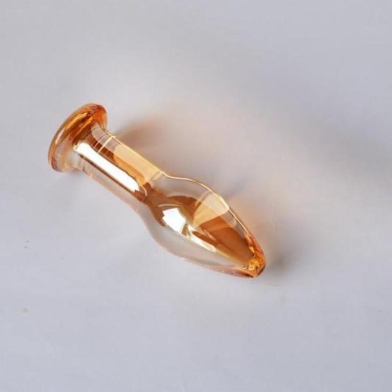 Gold Glass Wand Crystal Pyrex Crafts Jewelry Home Decoration Sex Toy