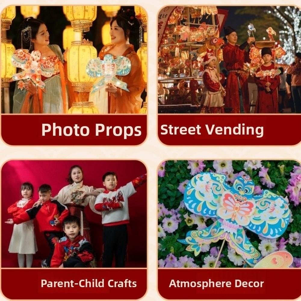 Can Carry and Hold Handheld Butterfly lantern DIY Portable Dragonfly Lamp  Props