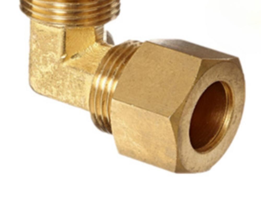 Gerader Winkel 1/8" 1/4" 3/8" 1/2" NPT Außengewinde x 3/16 1/4 5/16 3/8 1/2 5/8 Zoll Rohr-Klemmverschraubung Messingfitting Gas Kraftstoff Wasser