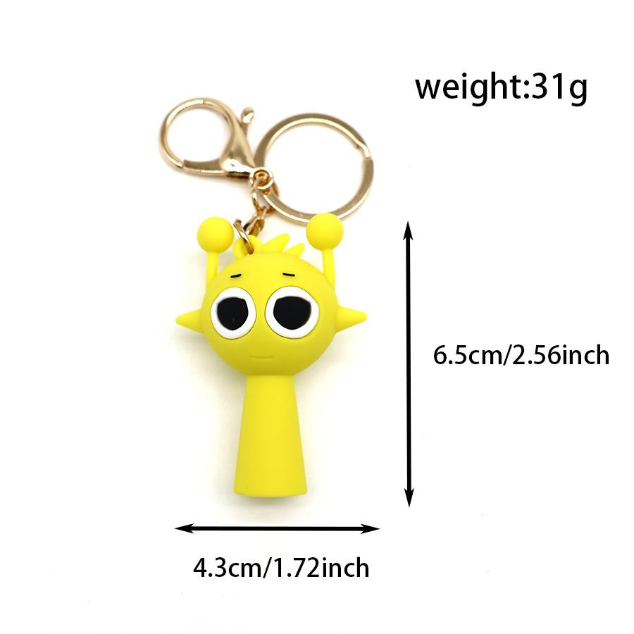 Brelok Rhythm Box Sprunki Ręcznie robiony Wisiorek Lalka Model Peryferyjny do Gry Brelok Wisząca Biżuteria Rhythm Box Ręcznie robiony