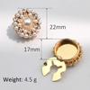 2PCS Button Cover Shirt Cufflinks Pearl Round Rhinestone Ornament Sleeve Covers Shirt Styling Accessories