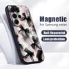 Kolorowy Wzór Kokardek Etui Na Samsung S26 Edge S25 FE S24 Plus S23 S22 Ultra A15 A16 A17 A35 A36 A37 A54 A55 A56 A57 5G Magnetyczne Matowe Pokrowiec