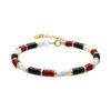 Bracelet - Luxenter - Siraba - Argent 925 - Or Jaune 18k - Corail