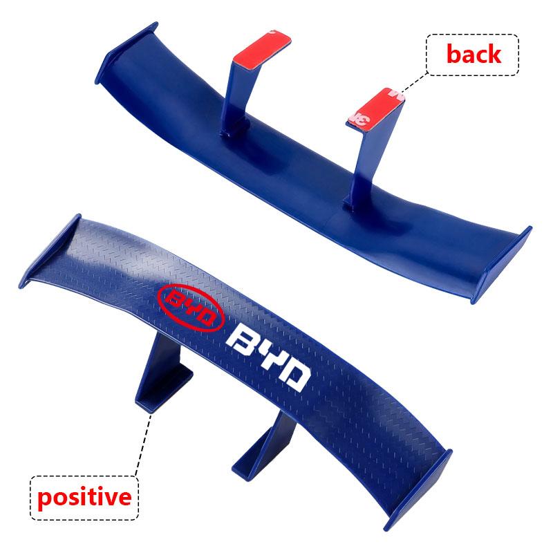 Kohlefaser Auto Mini Heckspoiler Mini Kleines Flügelmodell Dekoration Für BYD F3 S6 F0 Tang I3 S7 G3 E5 E2 E1 E3 E9 D1 S8 E6 L3 M6