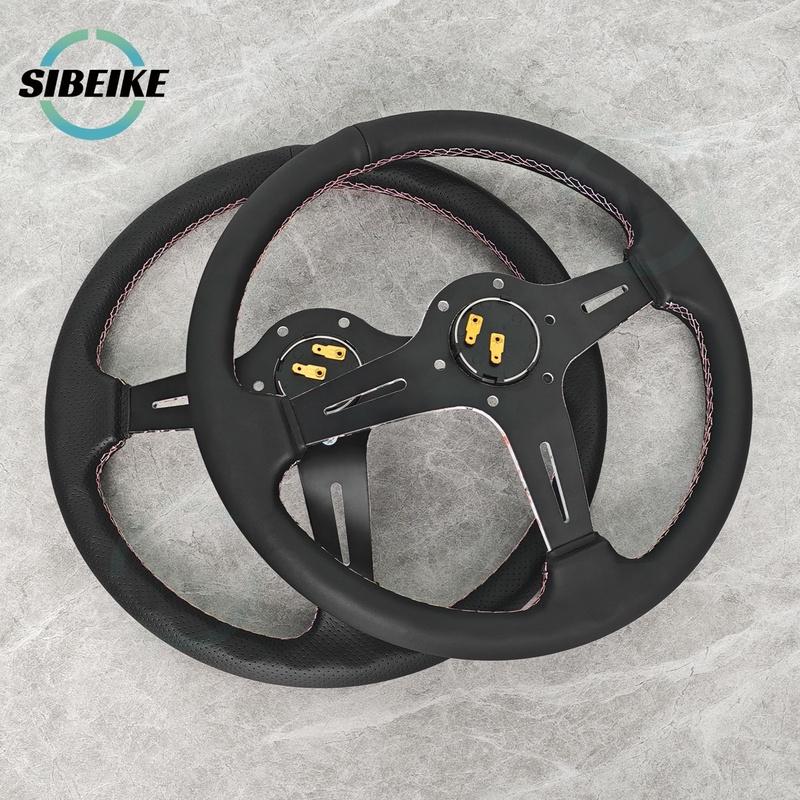 JDM Sakura Flower Spoke Steering Wheel 14inch Modified Car Sports Drift Steering Wheel for Universal