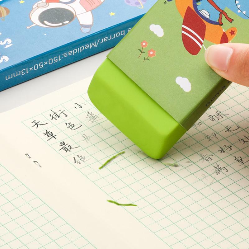 Cartoon Huge Eraser Super Large Block Pencil Eraser Without Leaving Marks Astronauts/Dinosaur Student Art Painting Rubber Eraser