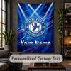 Personalized Wall Tapestry,Cardiff City Custom Text, Soft Fabric Wall Art For Indoor Decoration