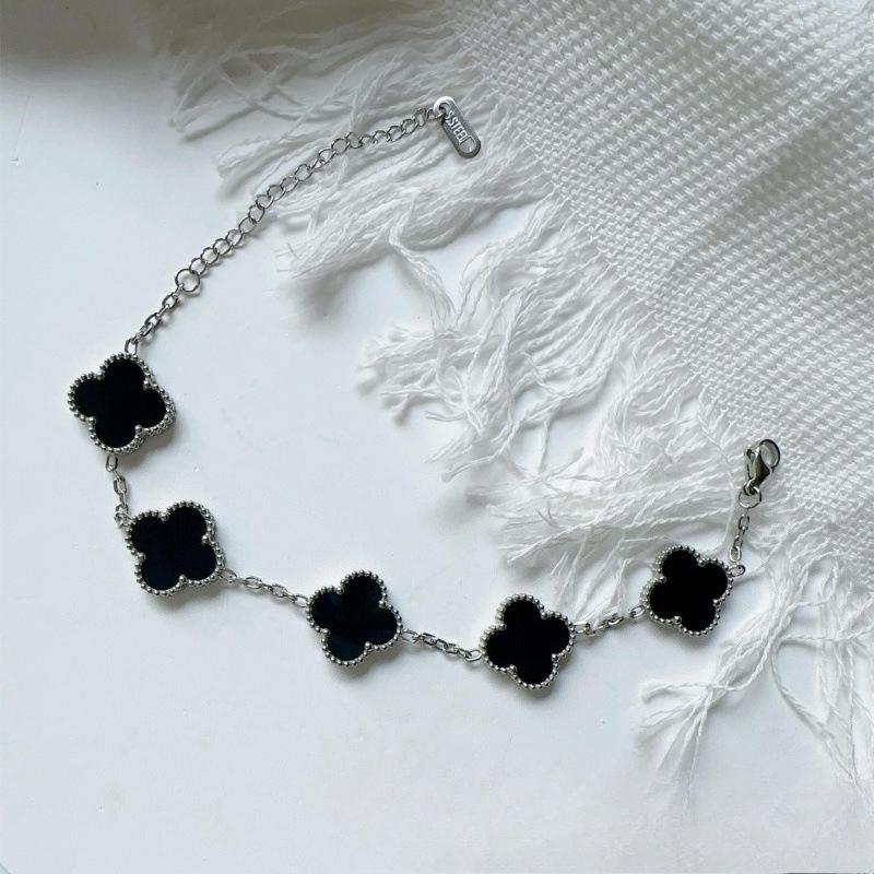 15MM High Version Four-leaf Clover Ladies Bracelet 18k Double-sided Mother-of-pearl Four-leaf Clover Bracelet