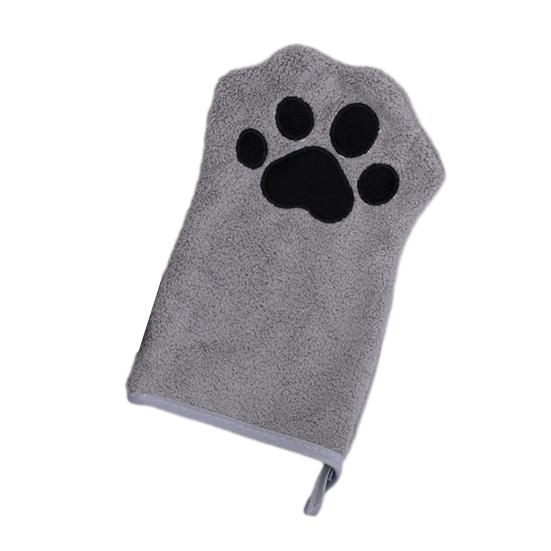 Prosop drăguț cu lăbuță pentru animale de companie, ultra absorbant, din microfibră, prosop mănușă pentru îngrijirea câinilor, moale, uscare rapidă, mănușă pentru câini, pisici, baie