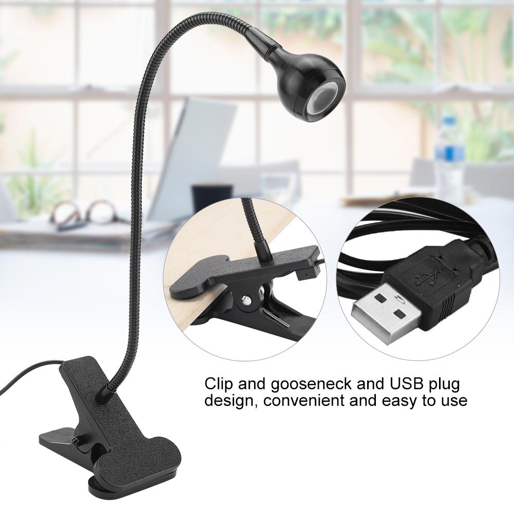 Sample Style USB LED Table Light Mini Desk Night Lamp with Clip for Home Study Reading
