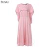 ZANZEA  Women Shawl Blouse and Sleeveless Slip Lace Dress Casual Two Piece Sets