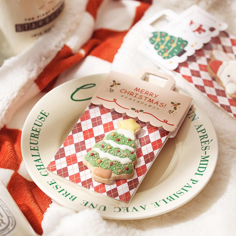 Christmas Creative Snack Packaging Bag Header Festive Bag Exquisite Cardboard