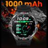1000 mAh Battery Outdoor Smart Watch Men GPS Sport Compass AI Voice Assistant Watch 5ATM Waterproof Outdoor Smartwatch  New