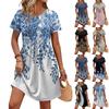 Dresses For Women Short Sleeve O Neck Casual Dresses Waist Maternity Dress With Pockets
