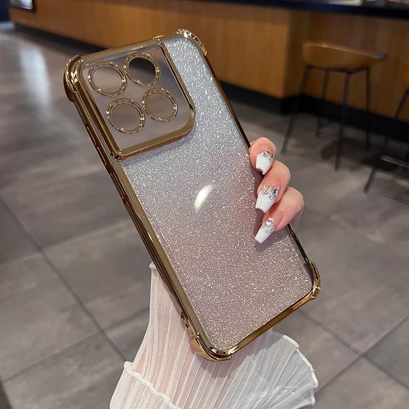 Luxury Plating Edge Glitter Case For Motorola Signature Moto G77 G67 G86 Power G56 G66J/Y Edge 70 Ultra 60s Fusion 50 Pro Cover