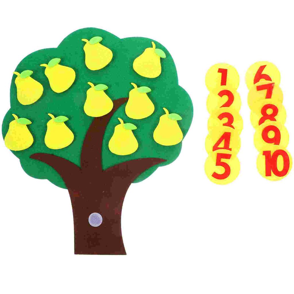 Felt Material Math Toy For Learning Numbers Counting Fruit Tree Educational Supplies Preschool Teaching Tools Non Woven Fabric