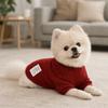 Cozy Dog Knitting Sweater Solid Color Pet Pullover Pet Apparel Pet Knitwear  Autumn Winter Season
