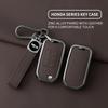 Interior Mouldings Metal Leather Car Key Case Cover For Honda Civic HRV CRV XRV CR-V Crider Odyssey Pilot Fit Accord Protect Key