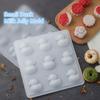 1Pcs 9 Consecutive Duck Soft Candy Chocolate Candy Jelly Pudding Mold Biscuit Cake Soap Craft Baking Mold Outdoor Tableware