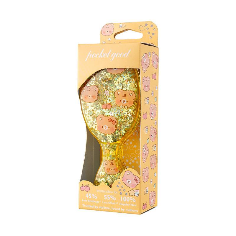 1Pcs Scalp Massage Air Cushion Sparkly Mini Compact Hair Comb For Kids Volume & Smoothness Portable Travel Hairbrush