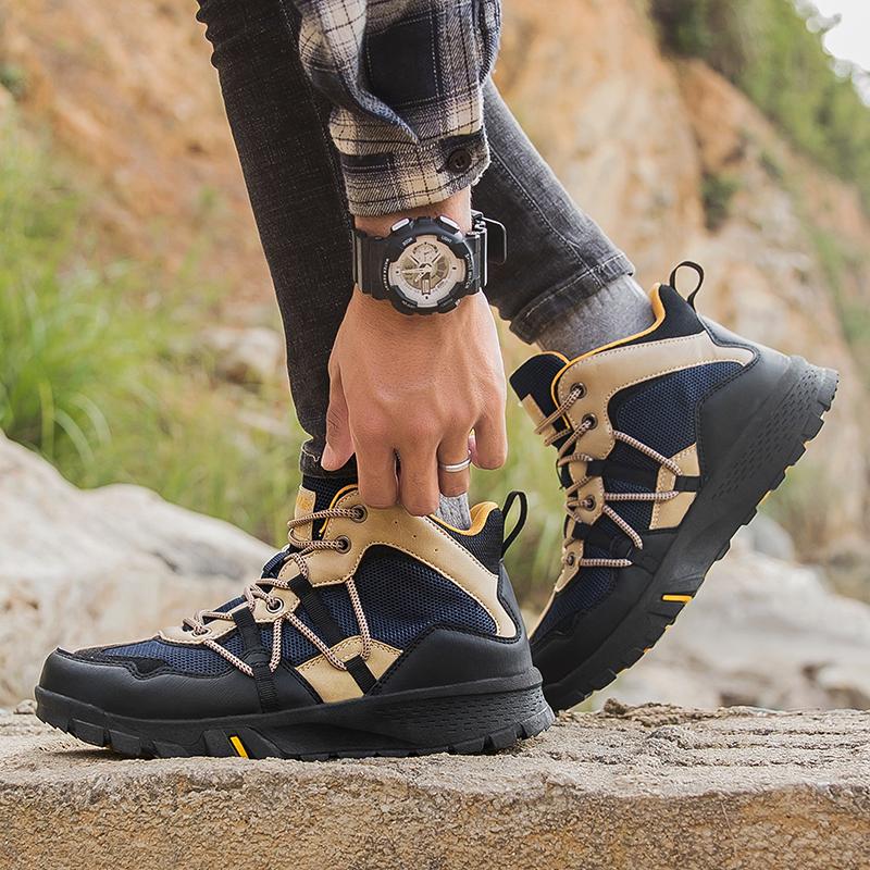 Men Adventure Outdoor Jungle Cross-country Hiking Shoes Desert Boots Over Sized